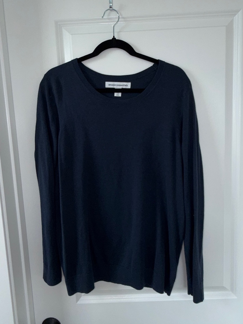 Amazon Essentials Navy Blue Cotton Blend Crewneck Sweater Size XL